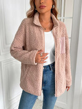 Load image into Gallery viewer, Winter Warm Zip Up Long Sleeve Jacket Fuzzy Cozy & Stylish Jacket Cold-Weather Essential Outdoor Jacket