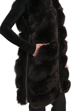 Load image into Gallery viewer, Genuine Polar Fox Fur Vest 90 cm