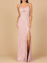 Load image into Gallery viewer, Embellished Gown with Slit And Low Back