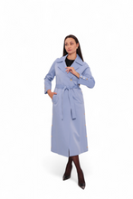 Load image into Gallery viewer, Jackie Trench Coat in Sky Blue