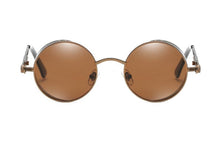 Load image into Gallery viewer, Luxury Popular Retro Gothic Steampunk Polarized Men and Women Brand Designer Vintage Round High Quality Metal Frame Sunglasses With UV400 Protection