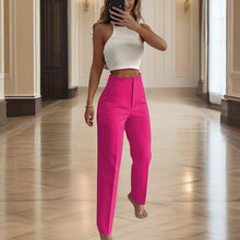 Load image into Gallery viewer, Women's High-Waisted Straight Leg Pants