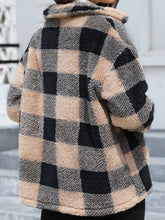 Load image into Gallery viewer, Beautiful Red Women Drop Shoulder Fuzzy Button-Up Jacket Soft And Comfortable Casual Fit Jacket
