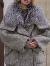 Load image into Gallery viewer, Ares Genuine Fur Trim Down Fill Mohair Parka