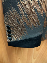 Load image into Gallery viewer, Moda Color Exclusive Black/Gold 3-Piece Slim Fit Turkish Suit