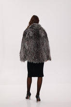 Load image into Gallery viewer, Reversible Genuine Silver Fox Down Fill Coat