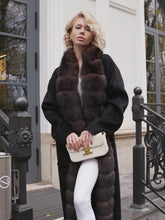 Load image into Gallery viewer, Brackley Genuine Polar Fox Fur Double Face Coat