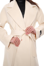 Load image into Gallery viewer, Premium 100% Australian Merino Wool Coat in Marshmallow