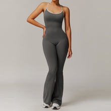 Load image into Gallery viewer, Women's Cross-Back Trumpet Jumpsuit – Sport Fashion Style
