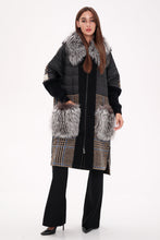 Load image into Gallery viewer, Saga®Furs Silver Fox Wool Alpaca Coat