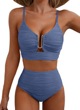 Load image into Gallery viewer, Women's Solid Color Gathering Swimsuit
