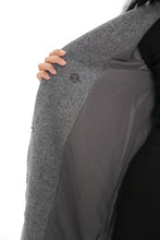 Load image into Gallery viewer, Karolina Genuine Silver Fox Wool Blend Coat
