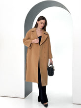 Load image into Gallery viewer, Monique Tailored Cashmere Wool Blend Coat in Bluff