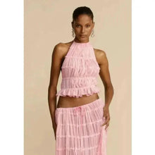 Load image into Gallery viewer, 2-Piece Chic Halter Dress Suit Set