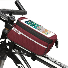 Load image into Gallery viewer, Bike Bag Bicycle Bag Phone Case For Bicycle Cycling Mobile Bike Accessories Head Tube Cell Mobile Phone Bag Case Waterproof Bike Handlebar Bag Bicycle Phone Mount Bicycle Phone Mount Holder Pouch Bag Cycling Frame