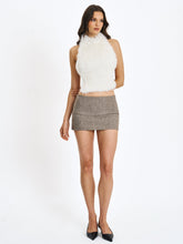 Load image into Gallery viewer, Osira Taupe Low-Waisted Micro Skort