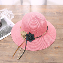 Load image into Gallery viewer, Girls Hats Children Raw Edge Straw Hat For Girls Kids Sun Cap Girls Hat Baby Beach Caps In leegant Modern Design