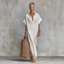 Load image into Gallery viewer, Women’s Loose Long Batwing Sleeve Dress