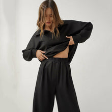 Load image into Gallery viewer, Women’s French Casual Two-Piece Suit – High-Waist Trousers Elegant Set
