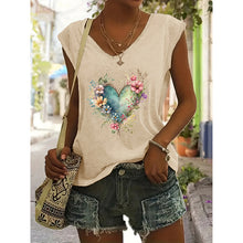 Load image into Gallery viewer, 2-Pack Wildflowers Graphic Print V-Neck Tee Tops