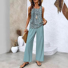 Load image into Gallery viewer, Women's 3D Print Two-Piece Vest & Pants Set – 12 Prints S–5XL