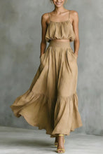 Load image into Gallery viewer, Women’s Two-Piece Flared Skirt Set – High-Waist Elegant Outfit