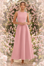 Load image into Gallery viewer, Women's Slim-Fit Long Vest Dress – A-Line High-Waist Sleeveless