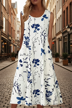 Load image into Gallery viewer, Women's Elegant Floral Print Two-Piece Set – Round Neck Top & Pants