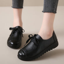 Load image into Gallery viewer, Women’s Black Flat Work Shoes – Soft Sole Anti-Slip Flats