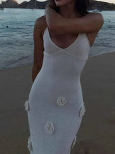 Load image into Gallery viewer, White Flower Maxi : Cami Dress