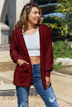 Load image into Gallery viewer, Women Full Size Teddy Hooded Jacket with Pockets Cozy Casual Jacket Comfortable Women Jacket