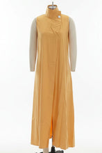 Load image into Gallery viewer, Elegant Sleeveless Long Dress – Stand Collar Office & Casual Dress