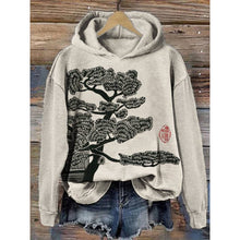Load image into Gallery viewer, Women’s Printed Hooded Long Sleeve Pullover Sweatshirt