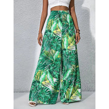 Load image into Gallery viewer, Women’s Printed High‑Waist Wide‑Leg Palazzo Pants