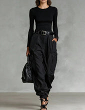 Load image into Gallery viewer, Women’s High-Waist Loose Fit Wide-Leg Casual Trousers