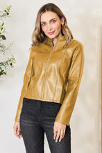 Load image into Gallery viewer, Women Classic Neck Zip-Up Jacket For Everyday Wear Elegant Girls Jacket