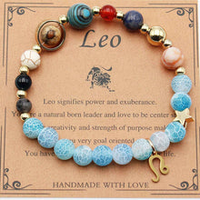 Load image into Gallery viewer, Twelve Constellations Bracelets - Natural Stone Beaded Bracelets with Eight Planet Designs