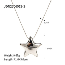 Load image into Gallery viewer, 18K Gold-plated Star Necklace Jewelry - Stainless Steel Five-pointed Star Design
