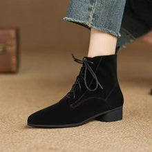 Load image into Gallery viewer, Maillard Matte Pointed Low-Heel Ankle Boots Women