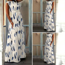 Load image into Gallery viewer, Maternity Dress with O-Neck and Print Design - # BAGE211510120-PRG