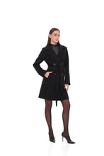 Load image into Gallery viewer, Zuri Cashmere Blend Overcoat in Black