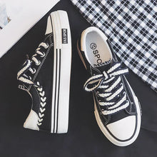 Load image into Gallery viewer, Women’s Platform Canvas Chunky Sneakers – Height Increasing Trainers