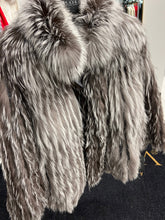 Load image into Gallery viewer, Reversible Genuine Silver Fox Down Fill Coat