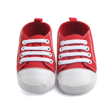 Load image into Gallery viewer, Canvas Classic Sports Sneakers Baby Boys Girls First Walkers Shoes Infant Toddler Soft Sole Anti-slip Baby Shoes - # GIAA71310006