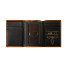 Load image into Gallery viewer, Ariat Patchwork Embossed - Men's Trifold Wallet