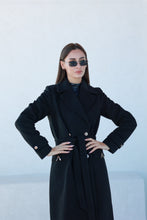 Load image into Gallery viewer, Alaska Classic Cashmere Blend Overcoat in Black