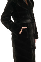 Load image into Gallery viewer, Faux Mink Effect Fur Hooded Coat