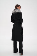 Load image into Gallery viewer, Saga®Furs Silver Fox Wool Alpaca Coat