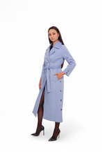Load image into Gallery viewer, Jackie Trench Coat in Sky Blue