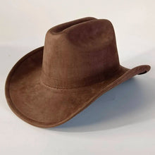 Load image into Gallery viewer, western Premium suede cowboy hat stylish men's and women's fedora Suede Panama hat perfect for outdoor festive activitieswestern